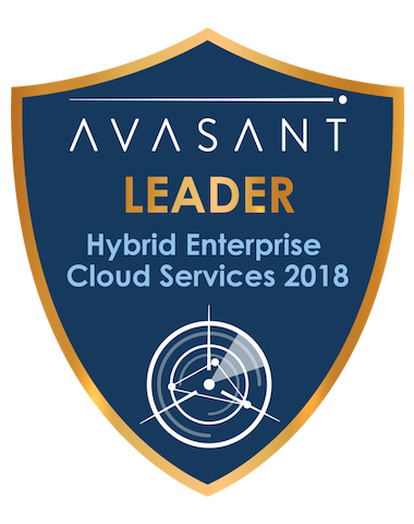 Leader HEC Badge sized - Hybrid Enterprise Cloud 2018 Infosys