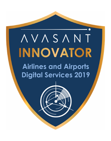 Airlines Airports Innovator badge 2019 - Airlines and Airports Digital Services RadarView™ 2019 - Tech Mahindra