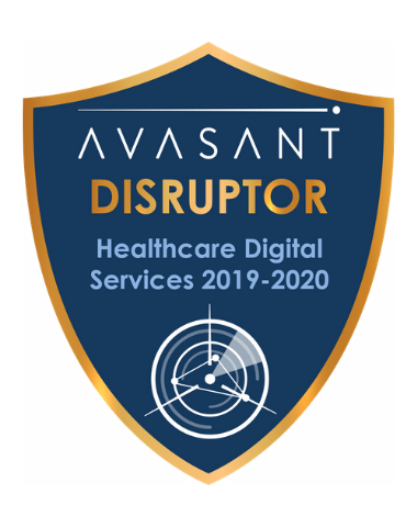 Healthcare Disruptor badge 2019 - Healthcare Digital Services RadarView™ 2019-2020 - DXC