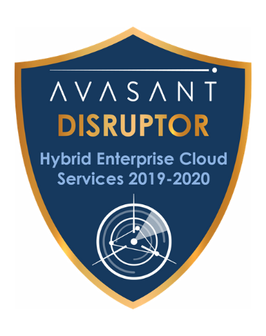 HEC Disruptor badge 1 - Hybrid Enterprise Cloud Services RadarView™ 2019-2020 - Mphasis