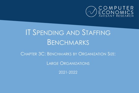ISSCh03C 450x300 - IT Spending and Staffing Benchmarks 2021/2022: Chapter 3C: Benchmarks by Organization Size: Large Organizations
