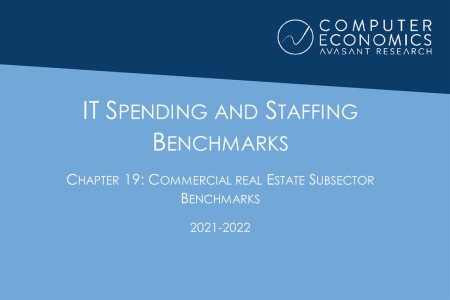 ISSCh19 450x300 - IT Spending and Staffing Benchmarks 2021/2022: Chapter 19: Commercial Real Estate Subsector Benchmarks