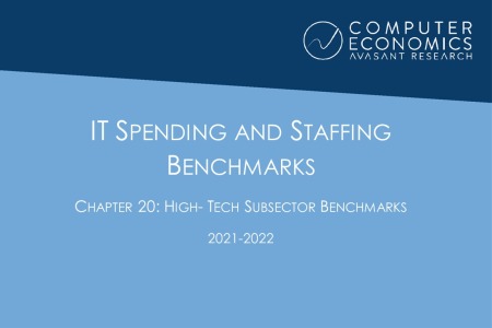 ISSCh20 450x300 - IT Spending and Staffing Benchmarks 2021/2022: Chapter 20: High-Tech Subsector Benchmarks