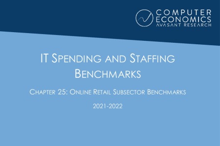 ISSCh25 450x300 - IT Spending and Staffing Benchmarks 2021/2022: Chapter 25: Online Retail Subsector Benchmarks