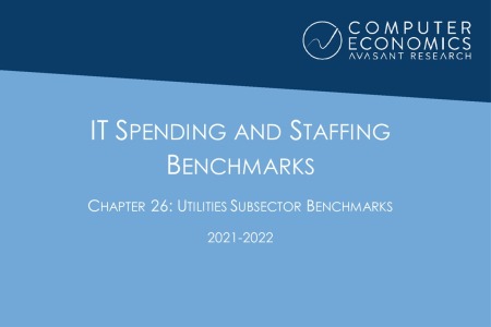 ISSCh26 450x300 - IT Spending and Staffing Benchmarks 2021/2022: Chapter 26: Utilities Subsector Benchmarks