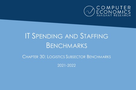 ISSCh30 450x300 - IT Spending and Staffing Benchmarks 2021/2022: Chapter 30: Logistics Subsector Benchmarks