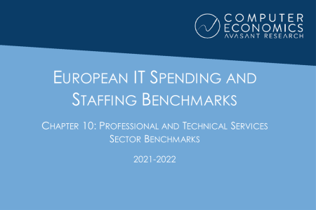 EUISS2021Ch10 450x300 - European IT Spending and Staffing Benchmarks 2021/2022: Chapter 10: Professional and Technical Services