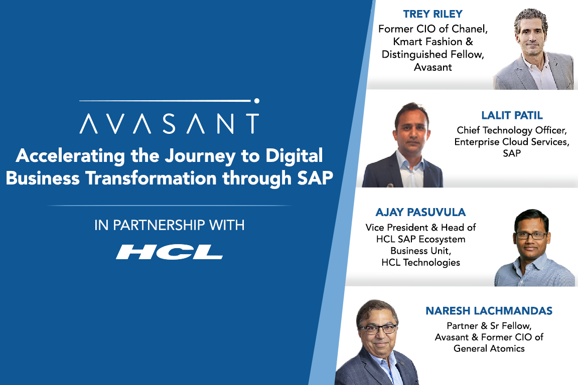 SAP Product Page - Avasant Digital Forum: Accelerating the Journey to Digital Business Transformation Through SAP