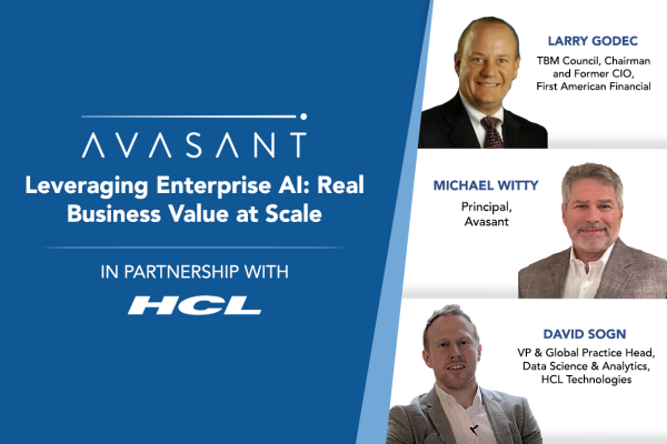 Product Page temp Leveraging Enterprise AI Real Business Value at Scale 600x400 - Avasant Digital Forum: Leveraging Enterprise AI: Real Business Value at Scale