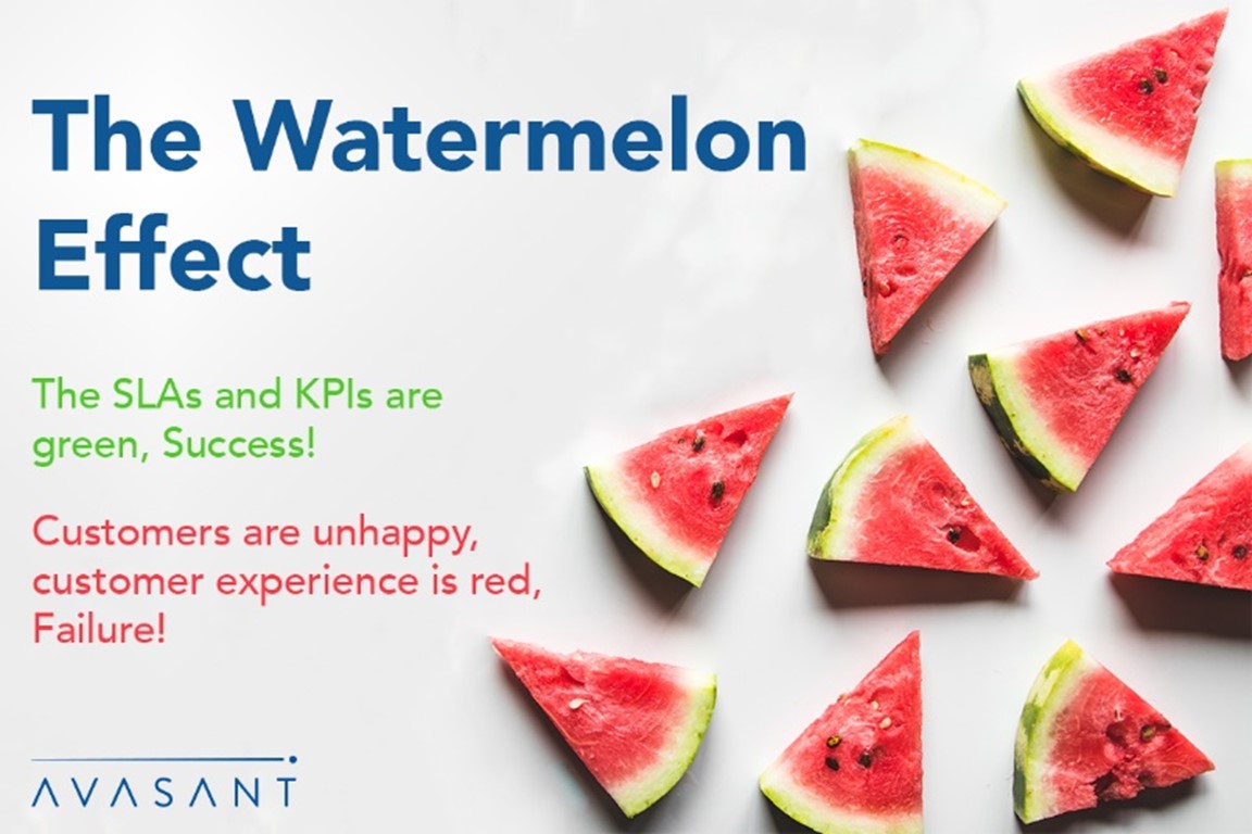 Avoid the Watermelon Effect—Focus on Customer Experience Avasant