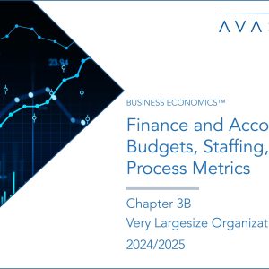 Finance and Accounting Budgets, Staffing, and Process Metrics 2024/2025: Chapter 3B: Metrics by Organization Size: Large