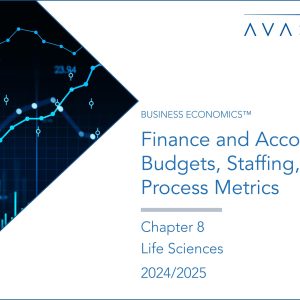 Finance and Accounting Budgets, Staffing, and Process Metrics 2024/2025: Chapter 8: Life Sciences