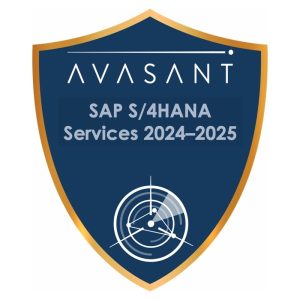 Avasant SAP S/4HANA Services 2024–2025 RadarView™